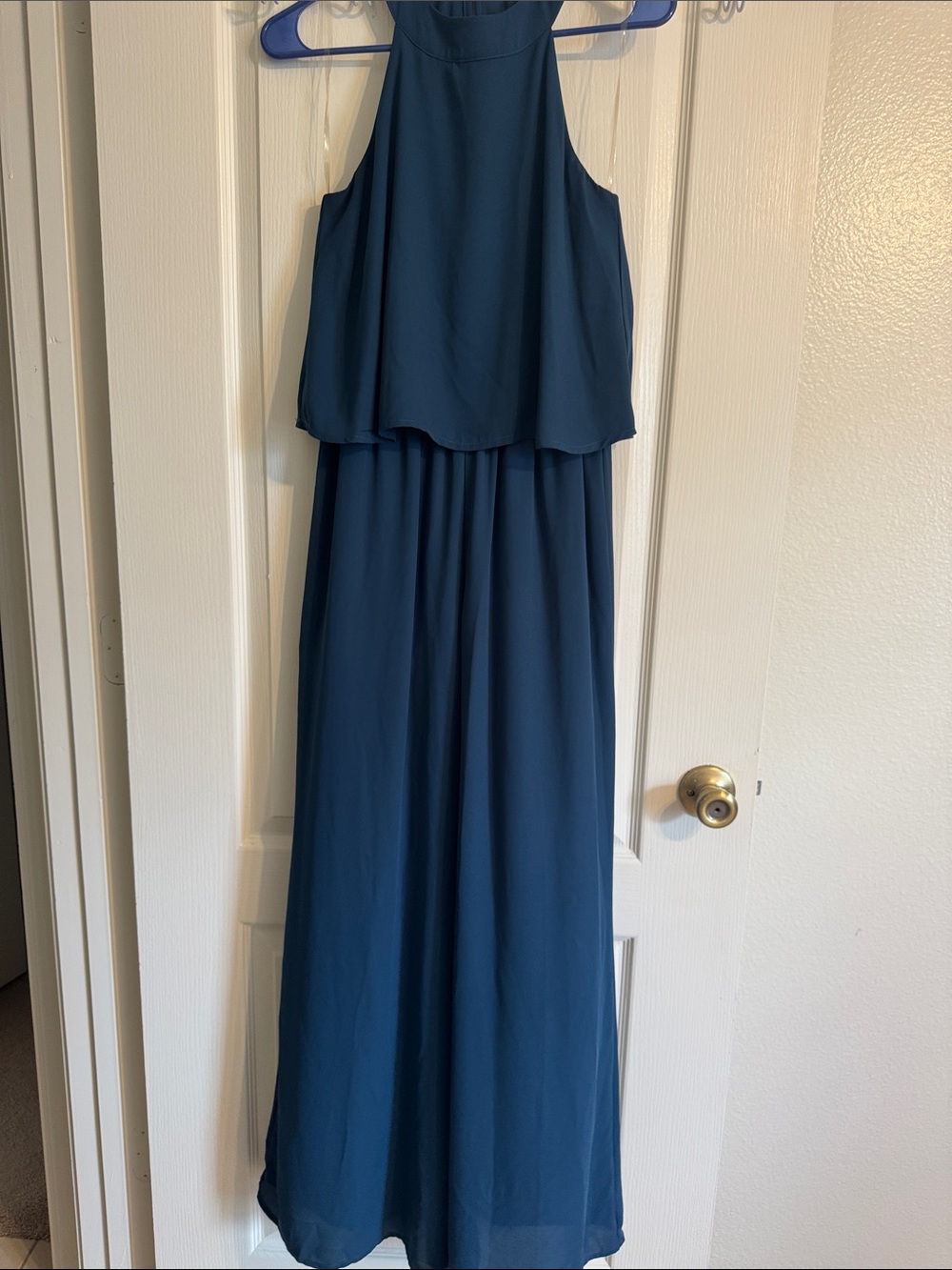 Altar'd State Blue Halter Jumpsuit
